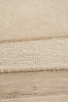 Asymmetrical Beige 100% NZ Wool Rug
