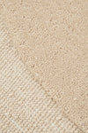 Asymmetrical Beige 100% NZ Wool Rug