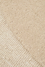 Asymmetrical Beige 100% NZ Wool Rug