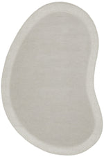 Asymmetrical Dove 100% Wool Rug