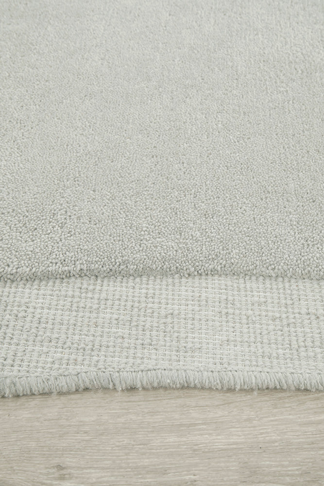 Asymmetrical Dove 100% Wool Rug