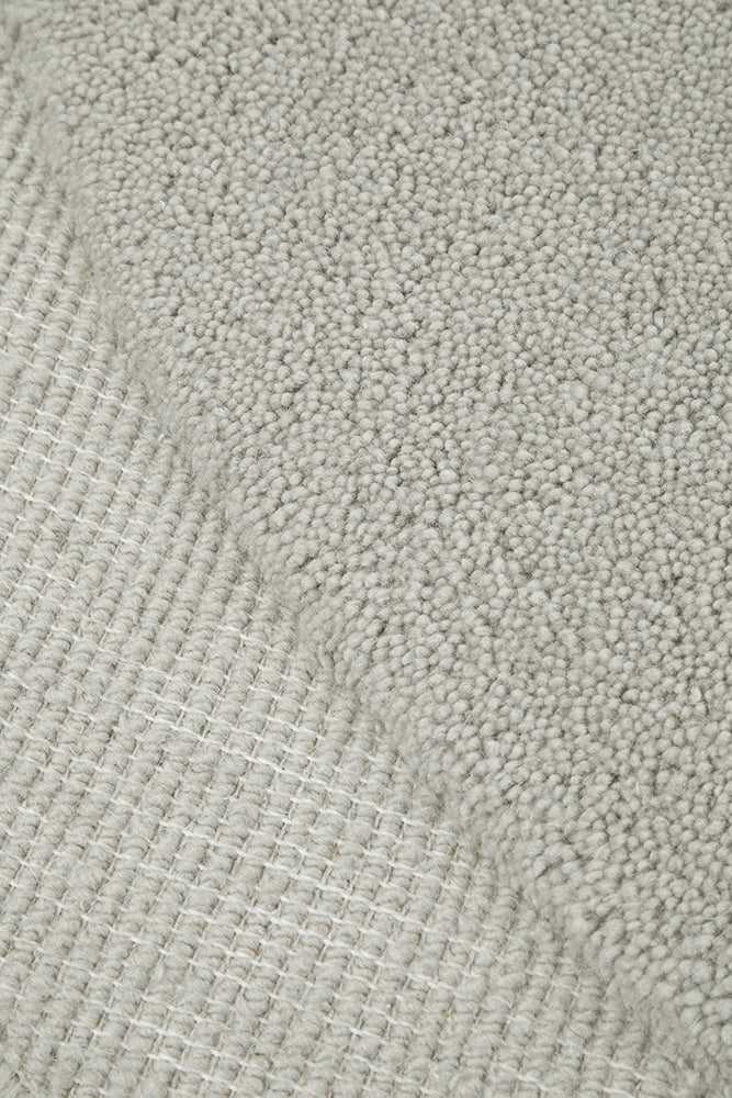 Asymmetrical Dove 100% Wool Rug