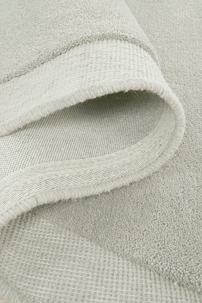 Asymmetrical Dove 100% Wool Rug
