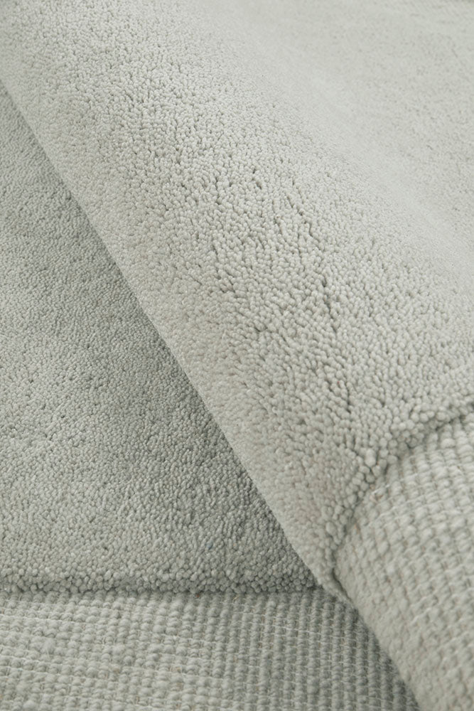 Asymmetrical Dove 100% Wool Rug