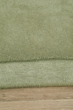 Asymmetrical Moss 100% NZ Wool Rug