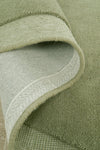Asymmetrical Moss 100% NZ Wool Rug