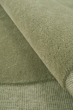 Asymmetrical Moss 100% NZ Wool Rug