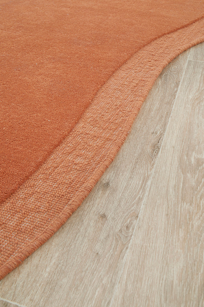 Asymmetrical Spice 100% NZ Wool Rug