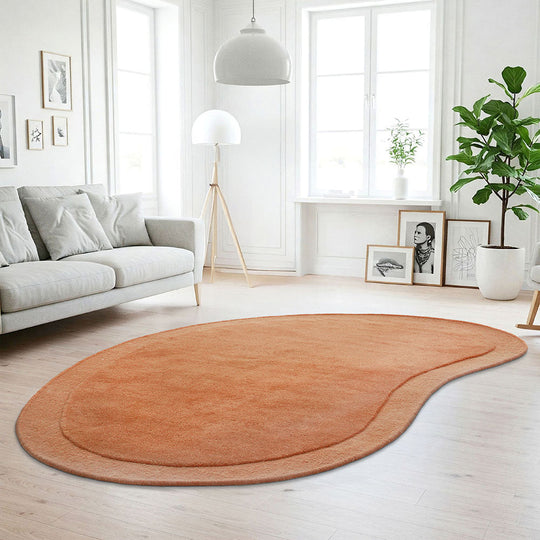 Asymmetrical Spice 100% NZ Wool Rug