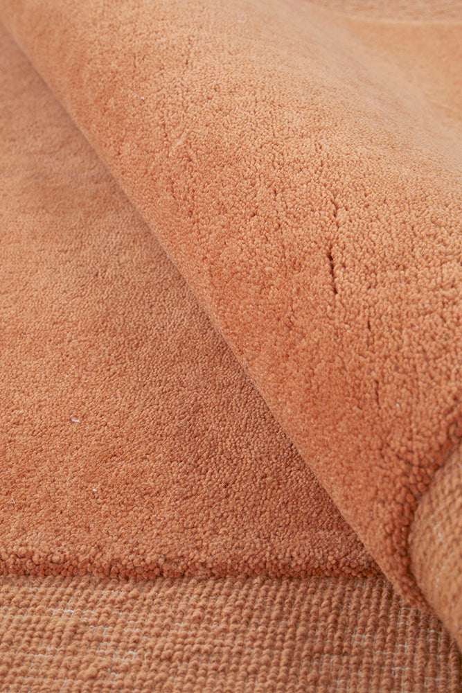 Asymmetrical Spice 100% NZ Wool Rug