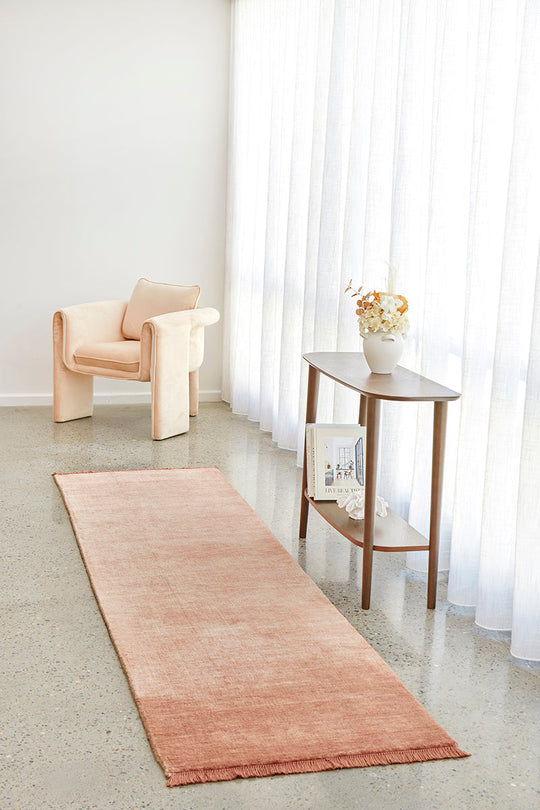Refined Loom Kinship Blush Pink Runner Rug