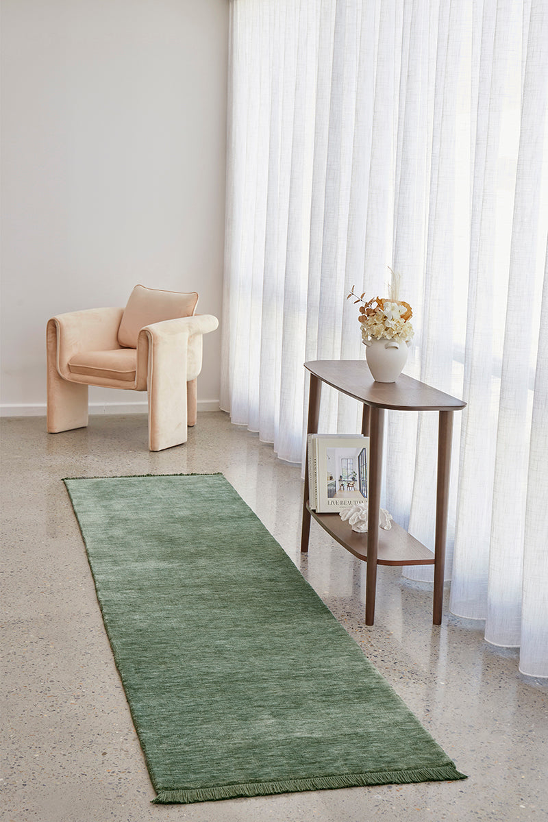 Refined Loom Kinship Sage Green Runner Rug