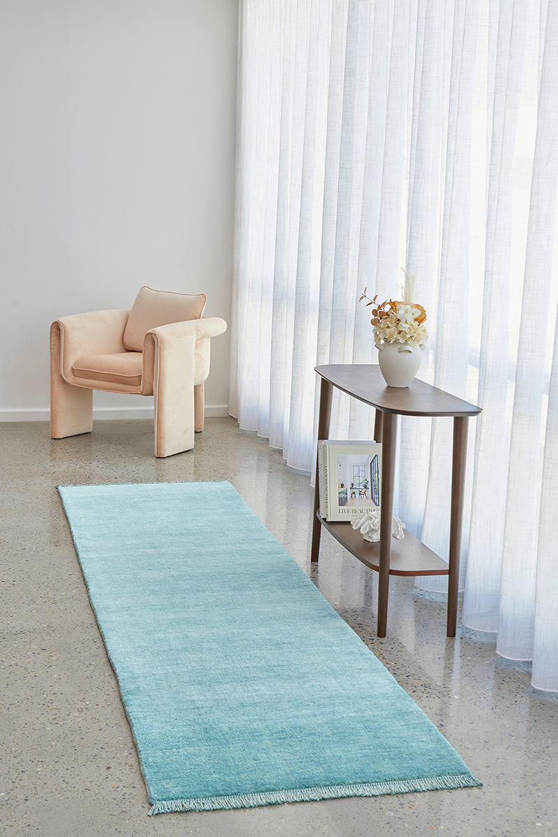 Refined Loom Kinship Sky Blue Runner Rug