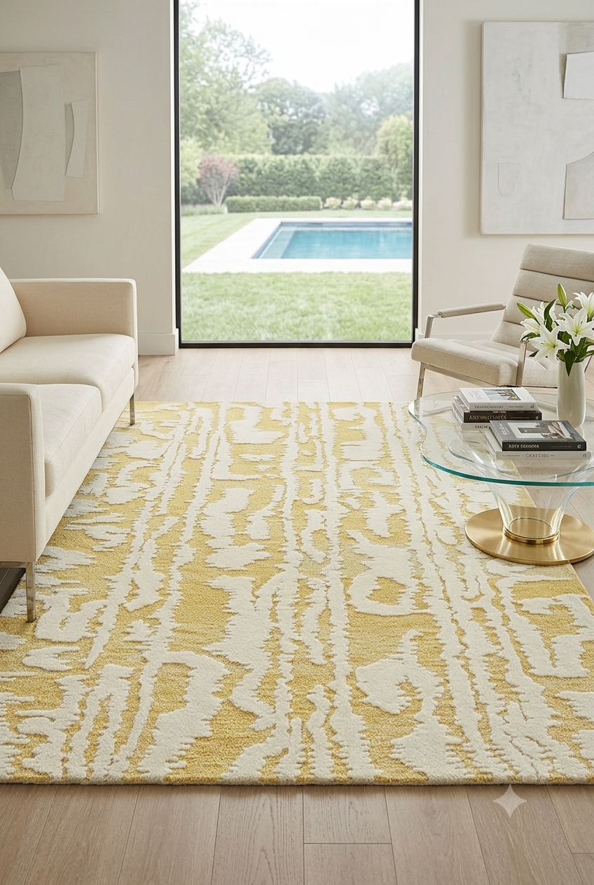 Florence Broadhurst Waterwave Stripe Citron 039906