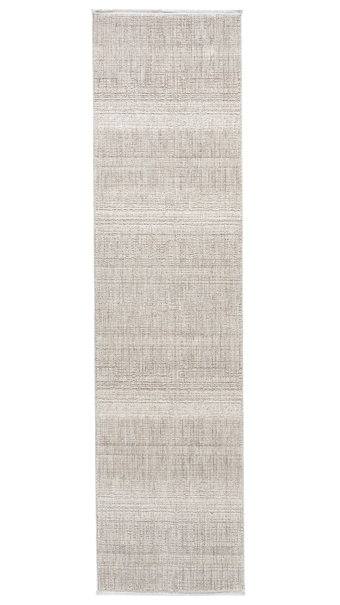 Rectangular beige rug on a white background