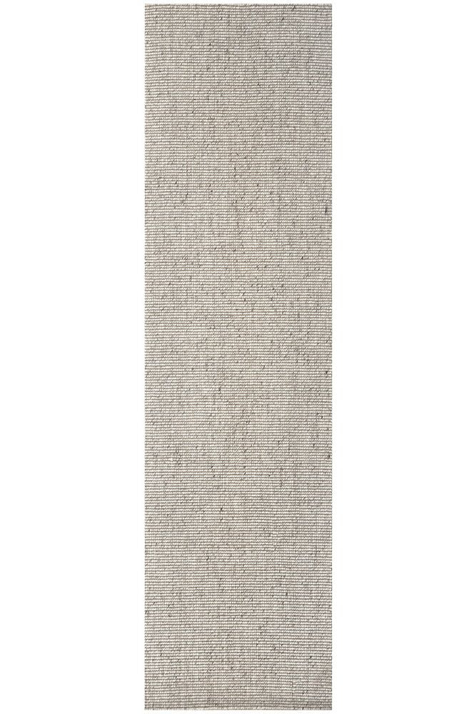 Hand Loomed Wool and Jute  Begie Runner Rug