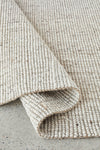 Hand Loomed Wool and Jute  Begie Runner Rug