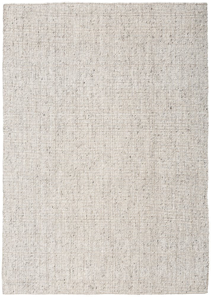 Hand Loomed Wool and Jute Begie Rug-