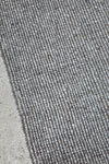 Hand Loomed Wool and Jute  Graphite Runner Rug