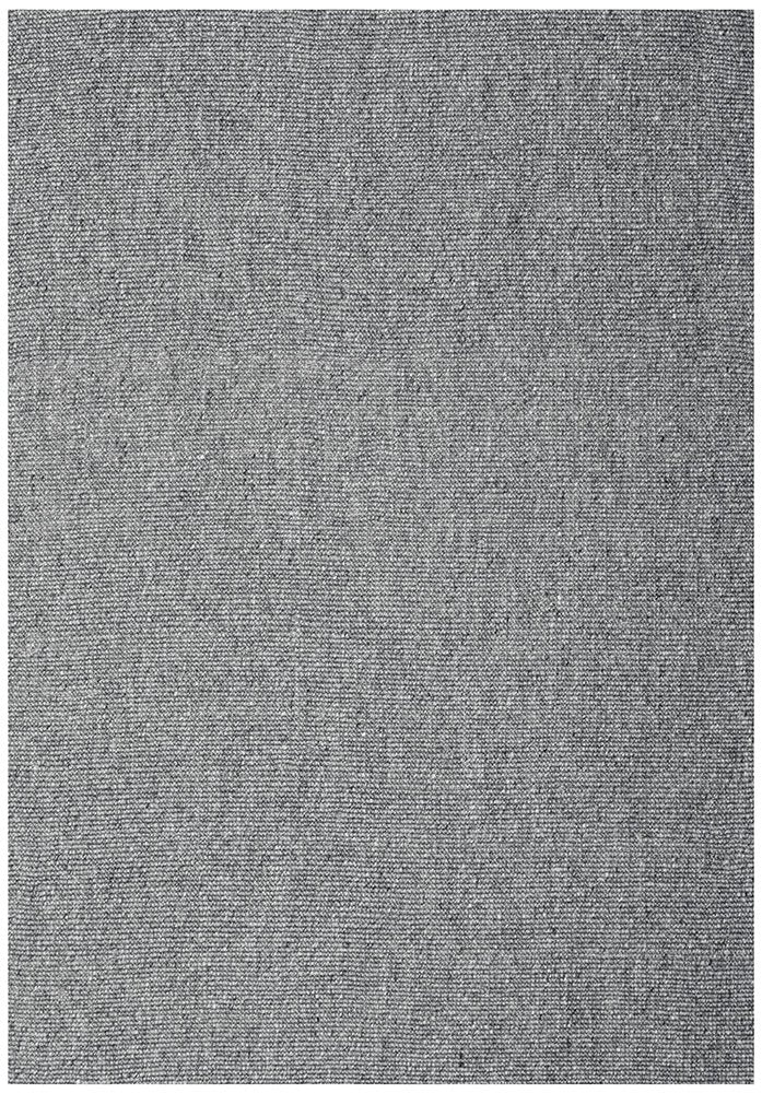 Hand Loomed Wool and Jute Graphite Rug-