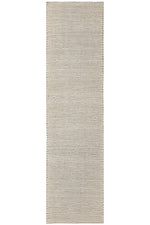 Hand Loomed Wool and Jute Cream Rug-