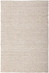 Hand Loomed Wool and Jute Cream Rug-