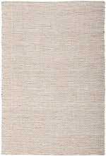 Hand Loomed Wool and Jute Cream Rug-