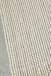 Hand Loomed Wool and Jute Cream Runner Rug