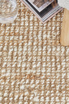 Hand Loomed Wool and Jute Natural Rug-