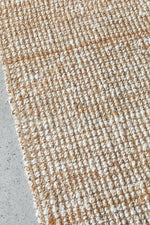 Hand Loomed Wool and Jute Natural Rug-