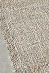 Hand Loomed Jute Silver Runner Rug