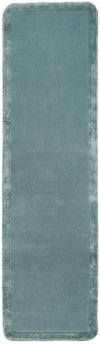 Hand-Tufted NZ Wool & Viscose Blue Rug