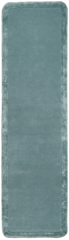 Hand-Tufted NZ Wool & Viscose Blue Rug