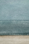 Hand-Tufted NZ Wool & Viscose Blue Runner Rug