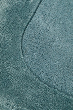 Hand-Tufted NZ Wool & Viscose Blue Runner Rug