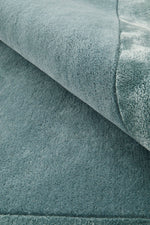 Hand-Tufted NZ Wool & Viscose Blue Runner Rug