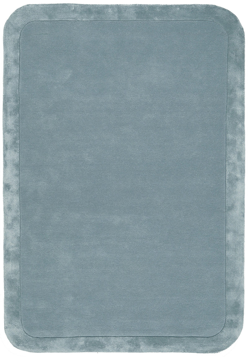 Hand-Tufted NZ Wool & Viscose Blue Rug