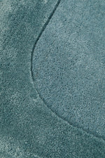 Hand-Tufted NZ Wool & Viscose Blue Rug