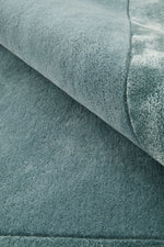 Hand-Tufted NZ Wool & Viscose Blue Rug