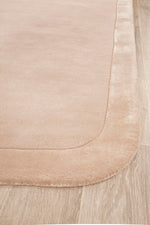 Hand-Tufted NZ Wool & Viscose Nude Runner Rug