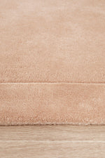 Hand-Tufted NZ Wool & Viscose Nude Runner Rug
