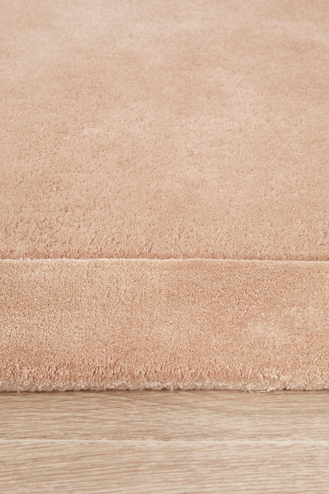 Hand-Tufted NZ Wool & Viscose Nude Runner Rug