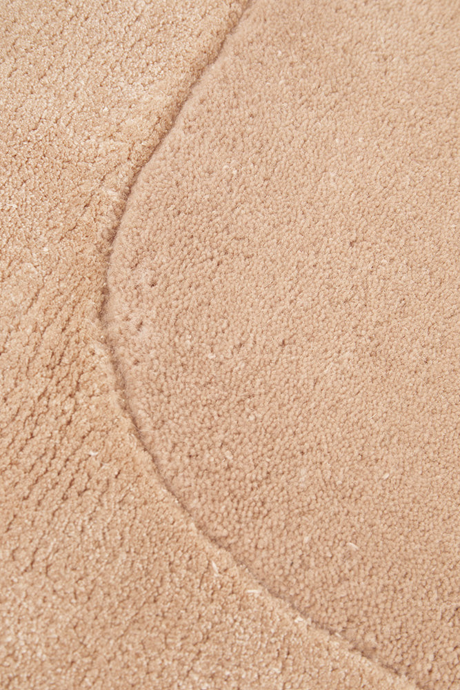 Hand-Tufted NZ Wool & Viscose Nude Runner Rug