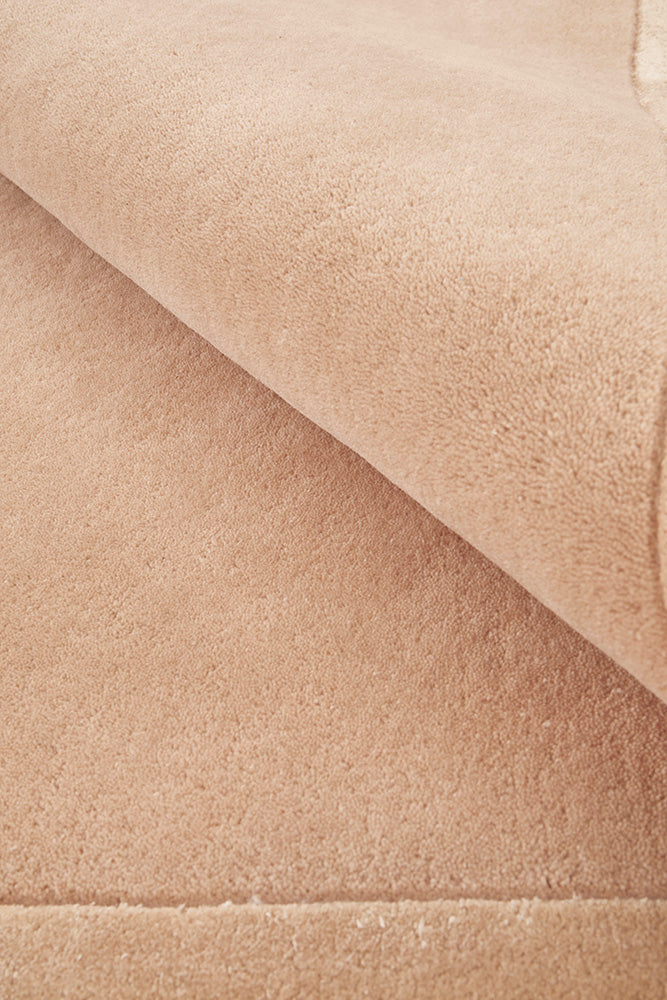 Hand-Tufted NZ Wool & Viscose Nude Runner Rug