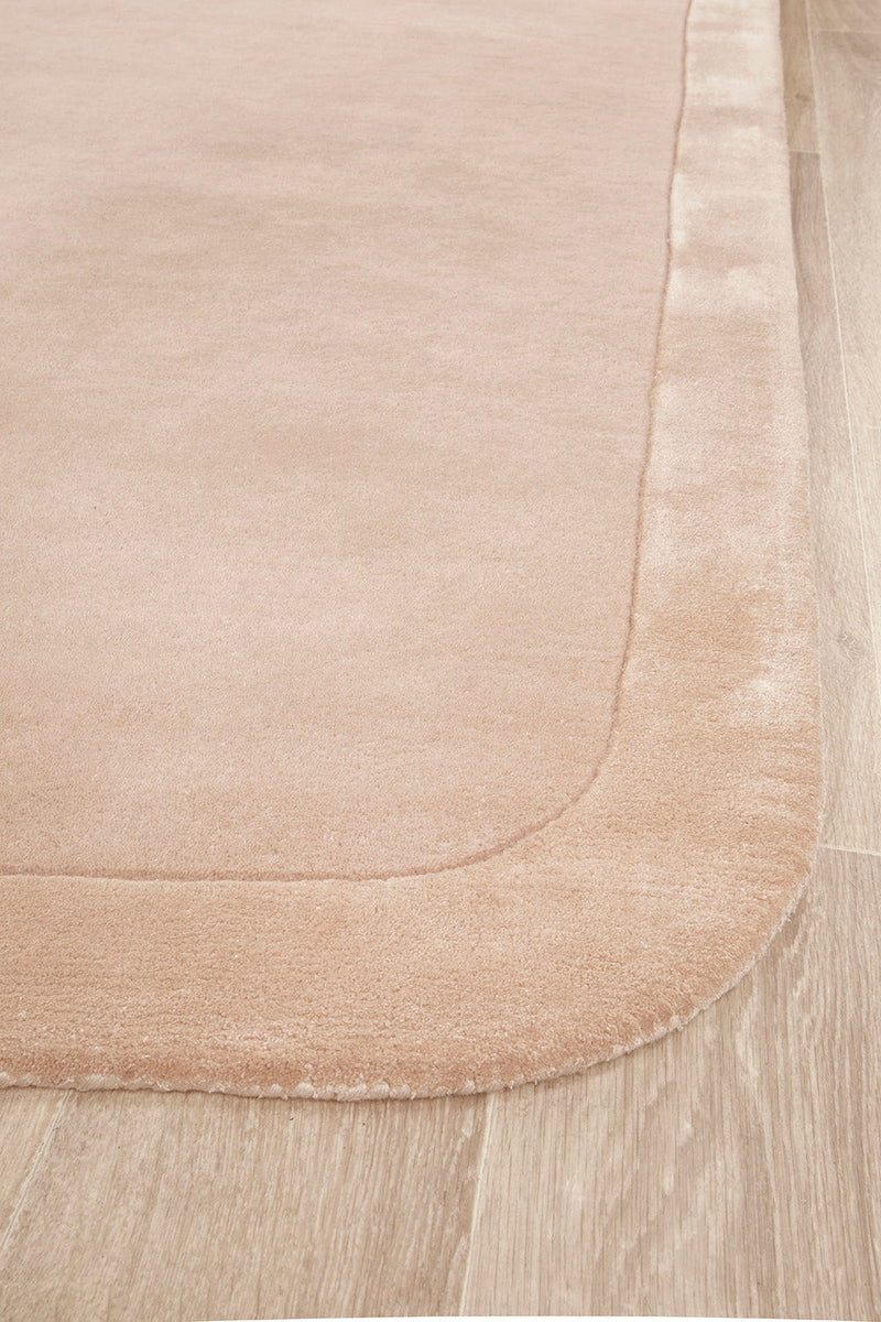 Hand-Tufted NZ Wool & Viscose Nude Rug