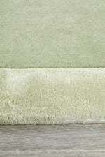 Hand-Tufted NZ Wool & Viscose Rug Sage Runner Rug
