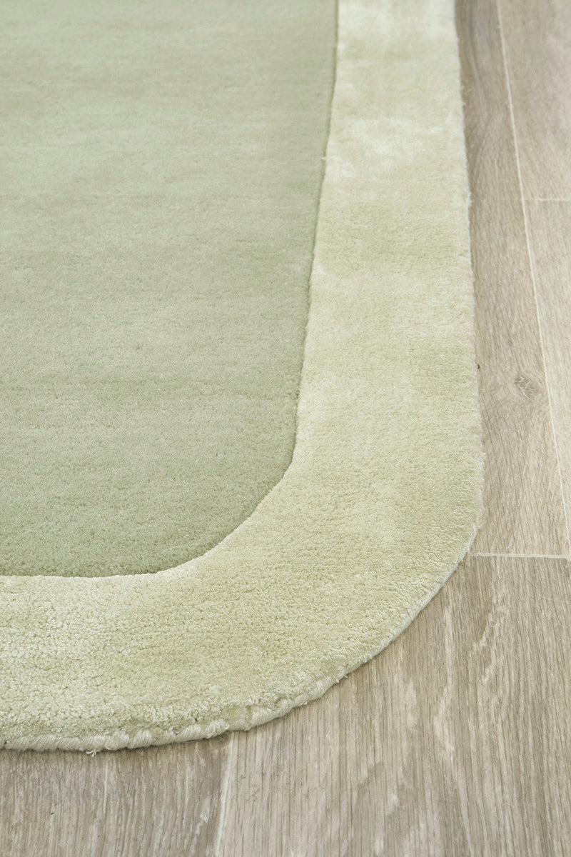 Hand-Tufted NZ Wool & Viscose Sage Rug