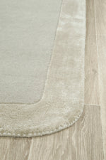 Hand-Tufted NZ Wool & Viscose Silver Rug