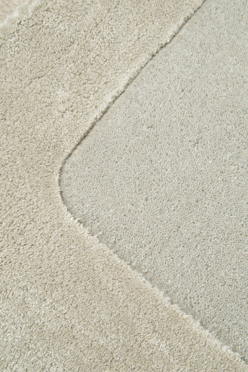 Hand-Tufted NZ Wool & Viscose Silver Rug