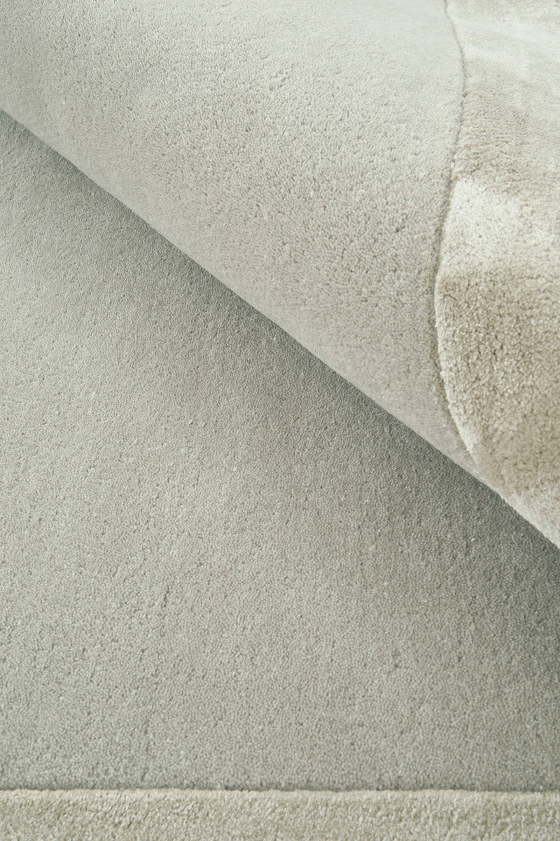 Hand-Tufted NZ Wool & Viscose Silver Rug